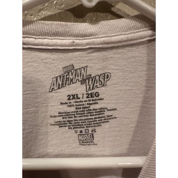 Disney Marvel Avengers Ant-man and the Wasp White Comic Book Style Tee 2XL - Picture 3 of 3